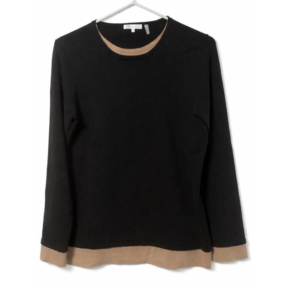 Minnie rose womens large lightweight sweater brown cotton spring summer